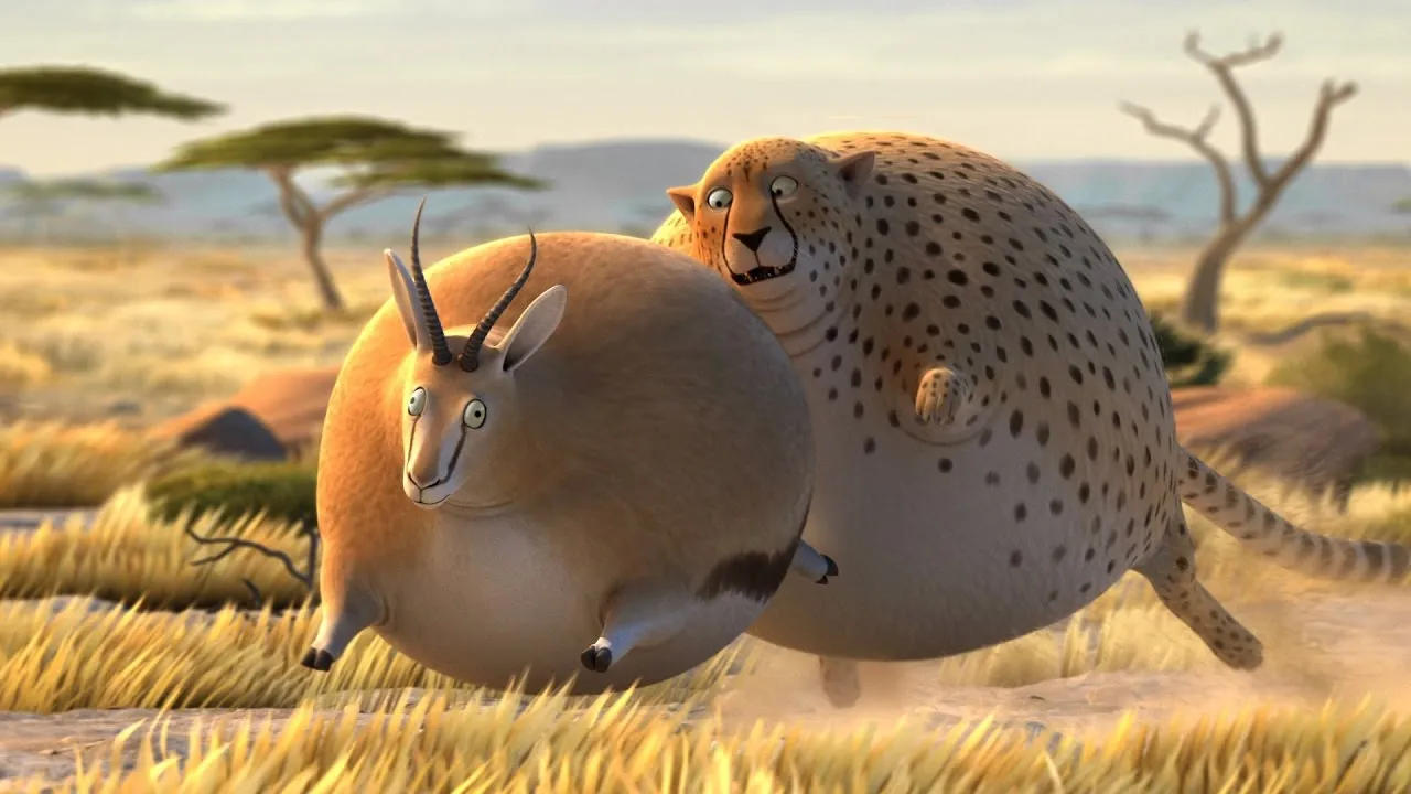 Круглое сафари - Rollin-Safari. Круглые животные. Животные из мультфильмов. Толстая жизнь животных