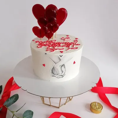 Интересный тортик на годовщину свадьбы ❤️❤️❤️ Начинка клубничный поцелуй,  Вес 1,5кг | ВКонтакте