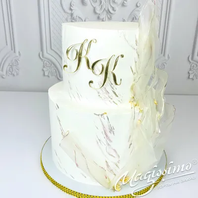 Торт на годовщину свадьбы 2 года 23073723 стоимостью 4 550 рублей - торты  на заказ ПРЕМИУМ-класса от КП «Алтуфьево»