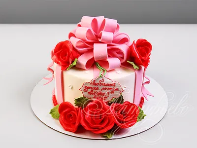 Торт для девушки 30062721 на день рождения с черной розой стоимостью 5 900  рублей - торты на заказ ПРЕМИУМ-класса от КП «Алтуфьево»