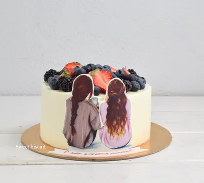 Торты торт для девушки с ягодами от Свит Бисквит - Свит Бисквит