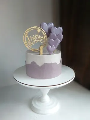 торт на первый день рождения | Fondant cake designs, Elegant birthday  cakes, Simple cake designs