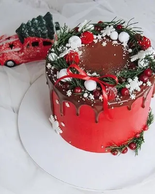 Торт на Новый Год и Рождество 2021 - дизайн праздничных тортов