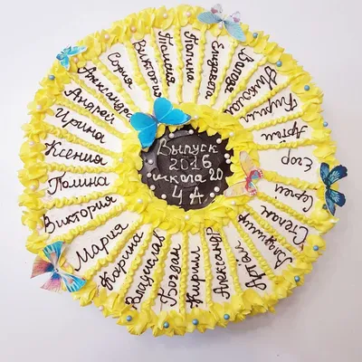 Торт на выпускной заказать в Санкт-Петербурге: торт с именами детей, на  выпускной 11 класс с доставкой
