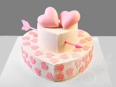 Торт в виде сердца 25076020 стоимостью 6 800 рублей - торты на заказ  ПРЕМИУМ-класса от КП «Алтуфьево»
