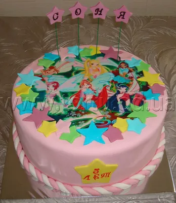 PrinTort Сахарная картинка на торт девочке Винкс Winx