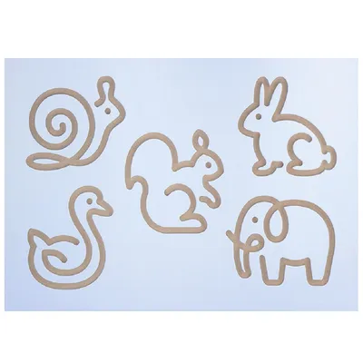 Трафарет для рисования животных арт 50864 по цене 786 грн: купить детский  бизиборд в интернет-магазине «КЕША».