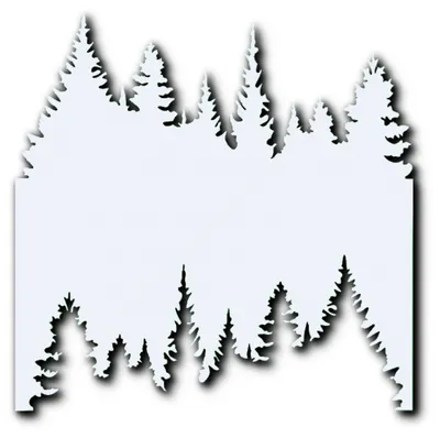 Трафарет двухсторонний \"Лес\" -: формы для пряников, трафареты, скалки с  узором Lubimova.com