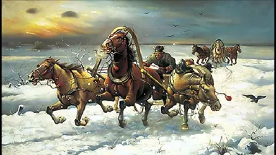 Российская тройка лошадей стоковое изображение. изображение насчитывающей  бежать - 174673687