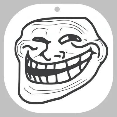 Troll Face Meme | Mascot DTG Printing Design | e4Hats – e4Hats.com