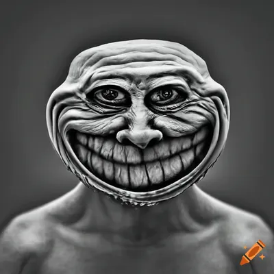 troll face smile Stock Vector | Adobe Stock