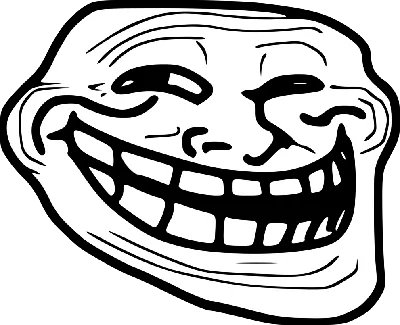 Large Troll Face transparent PNG - StickPNG