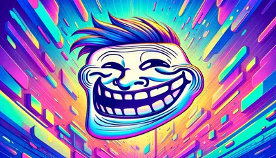 Troll face icon. Vector Stock Vector | Adobe Stock