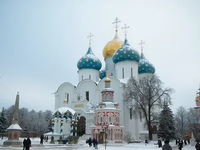 Деревенский православный храм зимой, Россия - Железнов Леонид