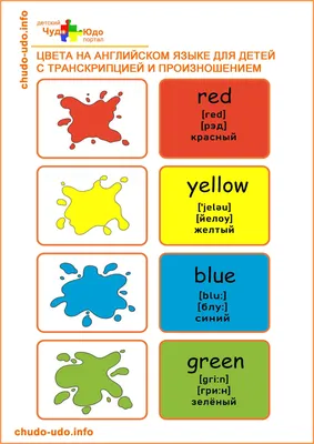 Английский язык для детей цвета | Английский язык, Английский, Язык