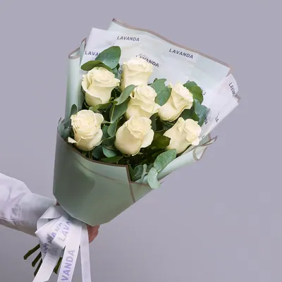 Купить «Белые розы Эквадор» из категории «Розы» в «Уфе» - «Цвет настроения»
