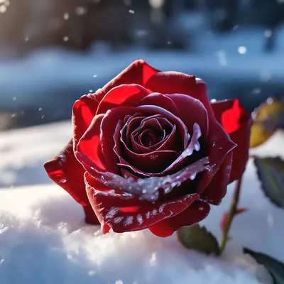 Красная Роза В Снегу Символ Любви - Бесплатное фото на Pixabay - Pixabay