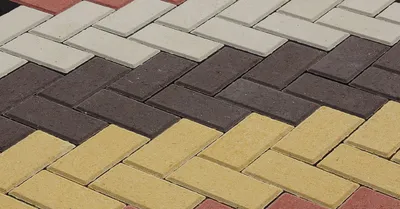 10 вариантов укладки тротуарной плитки «Кирпичик» — Ассирия • Тротуарная  плитка от производителя