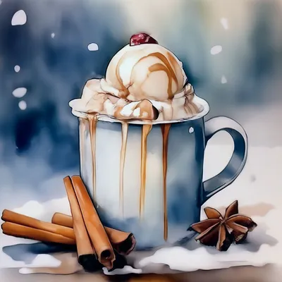 Доброе утро | Зимние напитки, Рождественские поздравления, Кофе по утрам