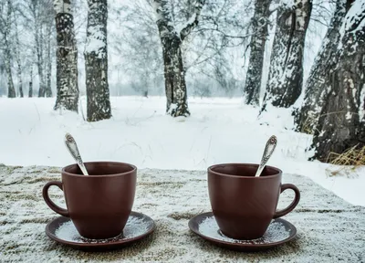 Кофе зима - фото и картинки: 86 штук