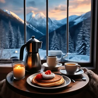 Картинки доброе утро со снегом и кофе (58 фото) » Картинки и статусы про  окружающий мир вокруг