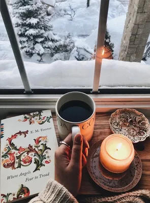 Утро кофе зима - красивые фото