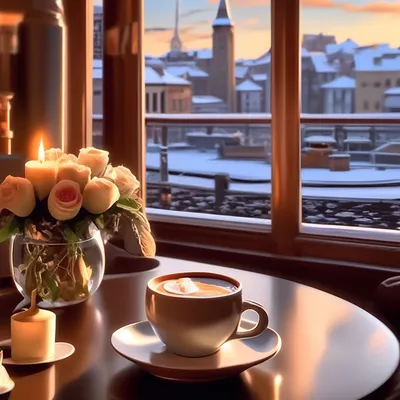 Картинки снежное утро и кофе (62 фото) » Картинки и статусы про окружающий  мир вокруг