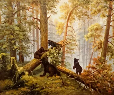 Утро в осеннем лесу» картина Янулевича Геннадия маслом на холсте — заказать  на ArtNow.ru
