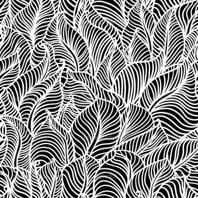 Абстрактный цветочный узор черно-белый | Цветочный узор, Узоры, Абстрактный  узор