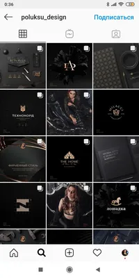 Пример аккаунта Инстаграм в черном цвете, Instagram blog, Instagram feed  black | Шаблоны, Стили графического дизайна, Дизайн