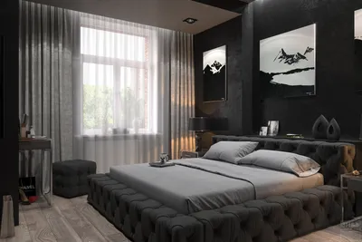 Интерьер в черном стиле: популярность и практичность. Дизайн комнаты,  черная мебель и акценты для стильного оформления.