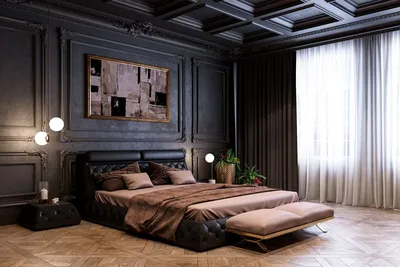 Темные цвета в спальне - какие плюсы и минусы элегантного дизайна -  Недвижимость