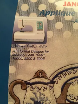 Janome applique collection Afternoon Brew JEF format designs for Memory  Craft | eBay