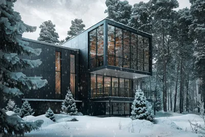 Зима - Работа из галереи 3D Моделей