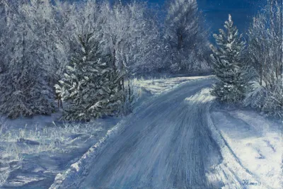 Зима: картины маслом на холсте под заказ — KIA.Gallery
