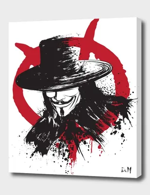 Revolution is Coming» Canvas Print by Antonio Camarena - Numbered Edition  from $59 | Curioos | V for vendetta tattoo, V for vendetta, Vendetta tattoo