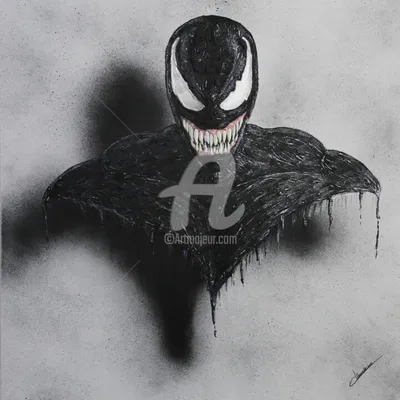 Venom - Buste Xl, Картина - Dianaskova Art | Artmajeur