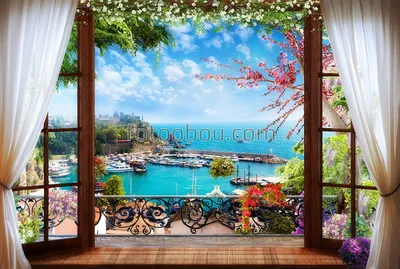 Фотообои Вид из окна на стену, бесшовные, каталог, цены и фото, купить в  Интернет-магазине