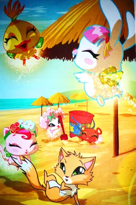 Полотенце детское с капюшоном для пляжа Winx (Винкс) - PannaTeks