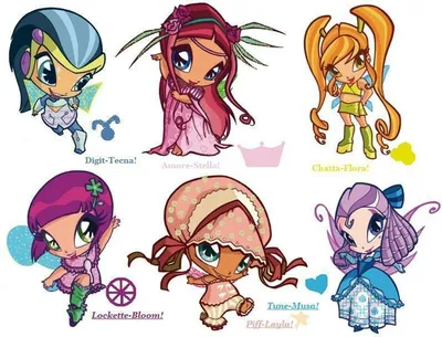 Pixie names | Winx club, Bloom winx club, Chibi