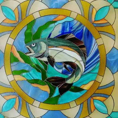 Картинки витраж рыбки