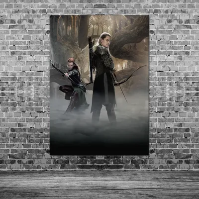 Плакат \"Властелин Колец. Эльфы Леголас и Тауриэль, Lord Of The Rings\",  60×43см — Купить на BIGL.UA ᐉ Удобная Доставка (772546331)