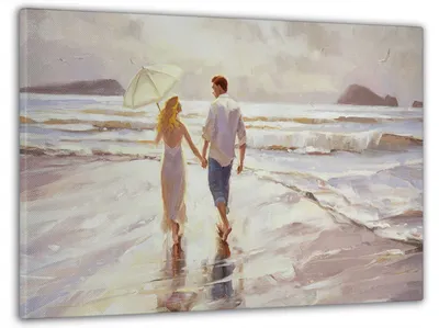 влюбленные на берегу моря, любовная пара, на берегу, влюбленная парочка,  море пляж романтика - The-wedding.ru