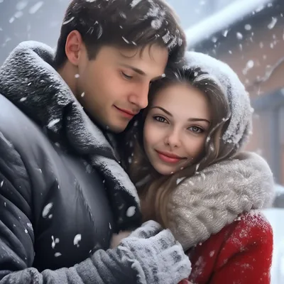 Фотосессия влюблённых зимой - YouTube