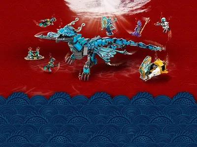 LEGO. Конструктор 71754 \"Ninjago Water Dragon\" (Водный дракон): цена,  описание, отзывы