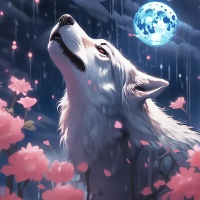 Волчий дождь запах лунного цветка …» — создано в Шедевруме