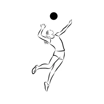 Волейбол Чертежей — стоковая векторная графика и другие изображения на тему  Волейбол - Волейбол, Волейбольный мяч, Чёрно-белый - iStock