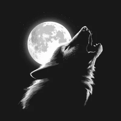 How to Draw a Wolf Howling at the Moon (Ehedov Elnur) - YouTube