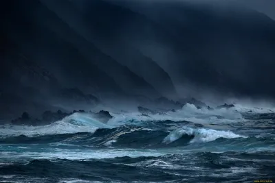 Фотография Море Природа Волны с брызгами воде 3840x2400