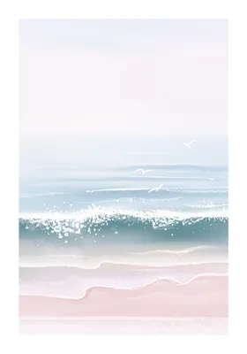 Волны на фоне океана | Премиум Фото